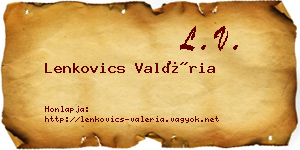 Lenkovics Valéria névjegykártya